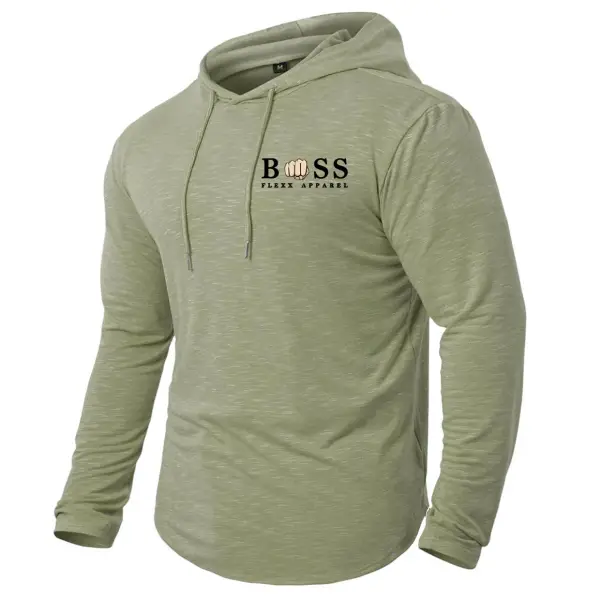 Men's Vintage Print Hooded Long Sleeve T-Shirt Only $29.99 - Rabclub.com 