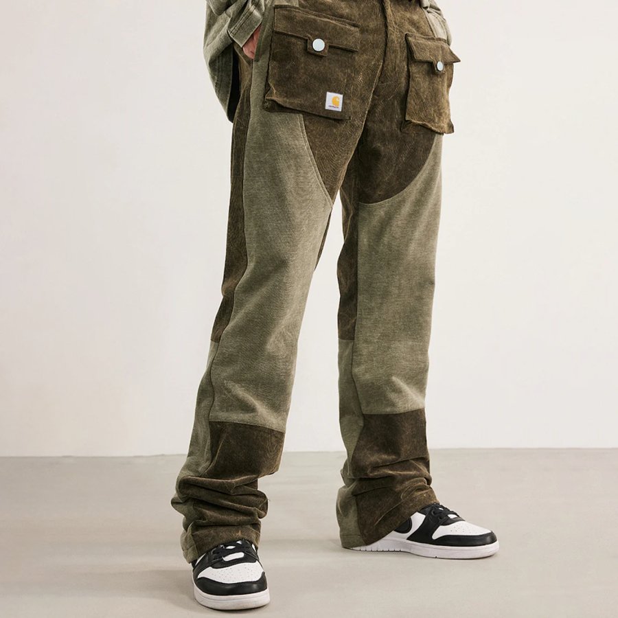 

Men's Patchwork Corduroy Everyday Outdoor Cargo Pants