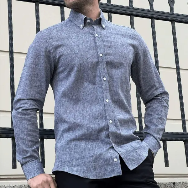Men's Casual Vintage Gray Shirt - Wayrates.com 