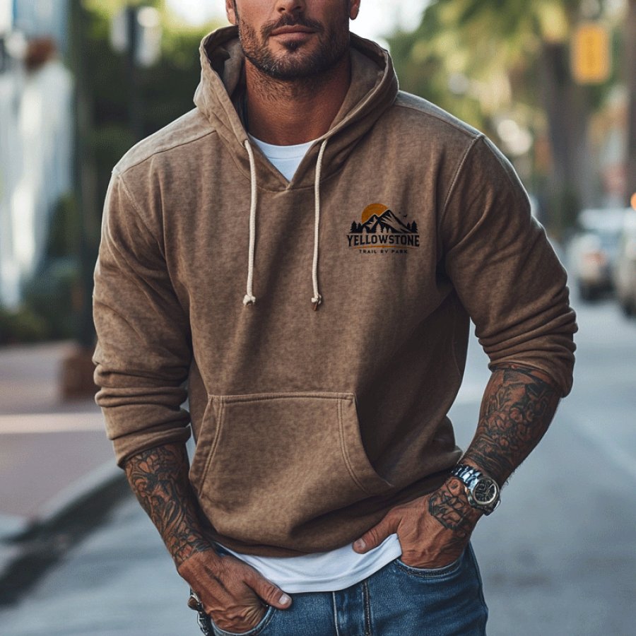 

Men's Yellowstone Vintage Variegated Color Hoodie
