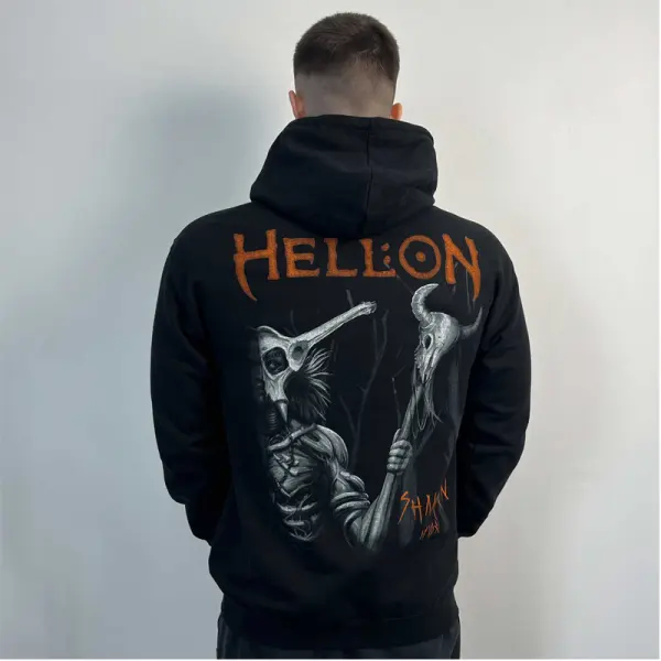 Halloween Men's Rock Dark Metal Brands Print Hoodie - Wayrates.com 