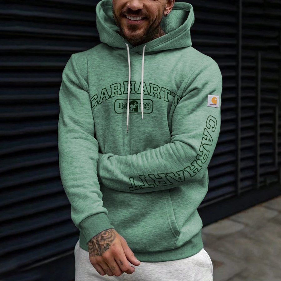 

Men's Vintage Print Oversized Hoodie