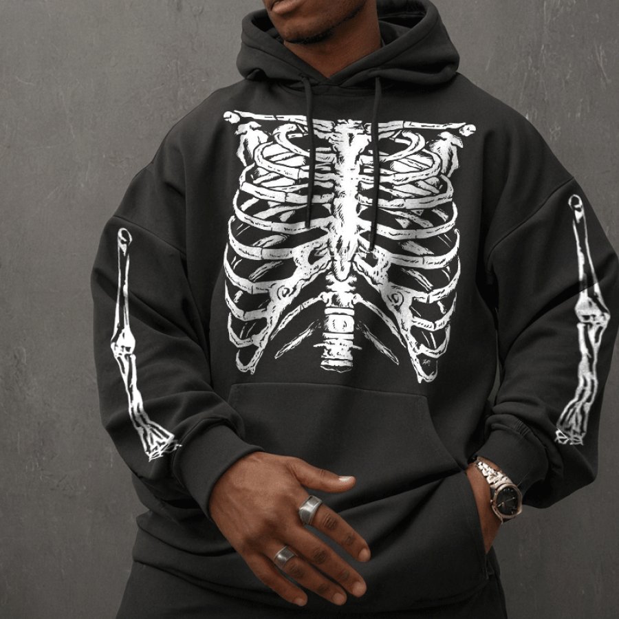 

Unisex Halloween Skull Print Hoodie