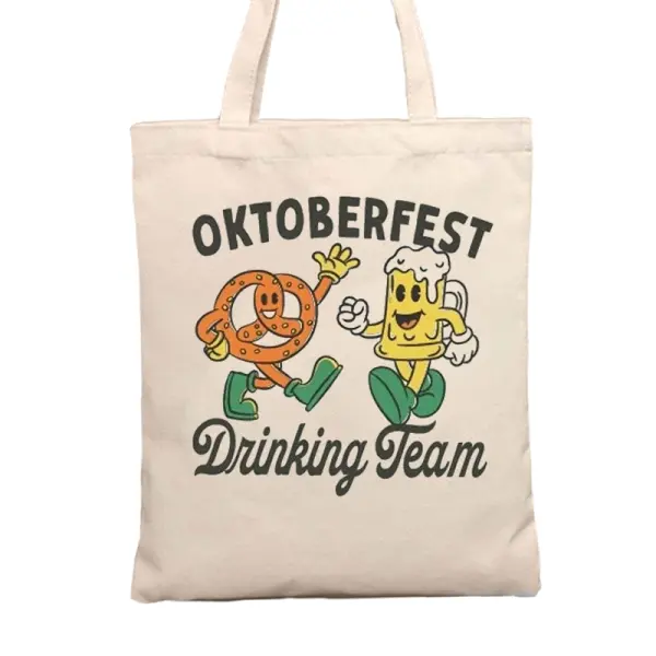 Oktoberfest Drinking Bavaria Traditional Tote Bag Only $15.99 - Cotosen.com 