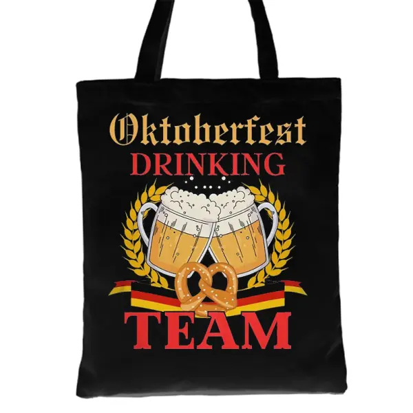 Oktoberfest Drinking Bavaria Traditional Tote Bag - Menzfolk.com 