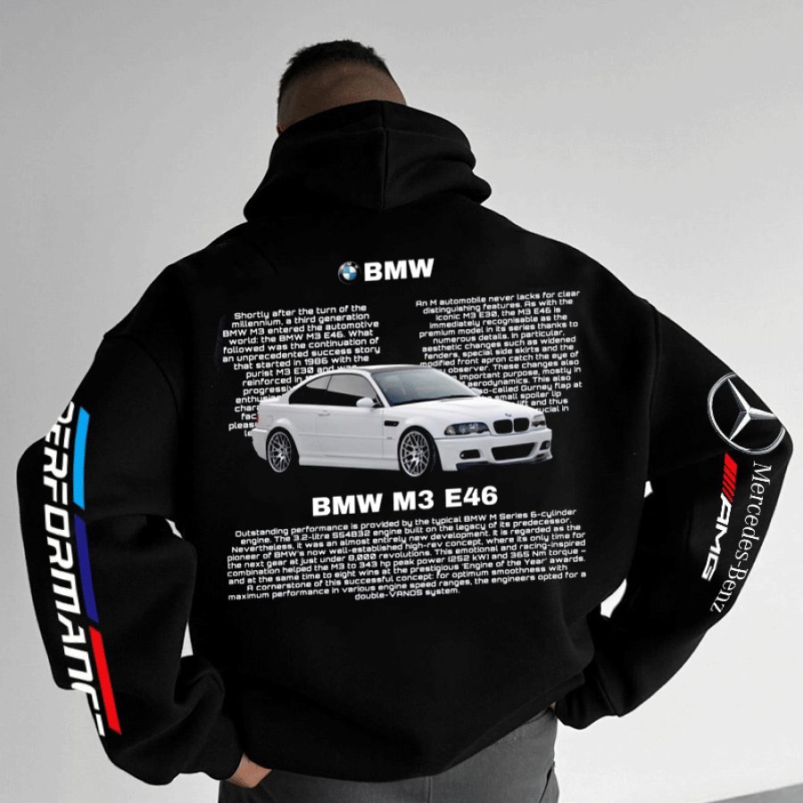 

Unisex M3 E46 Sports Car Racing Black BMW Hoodie
