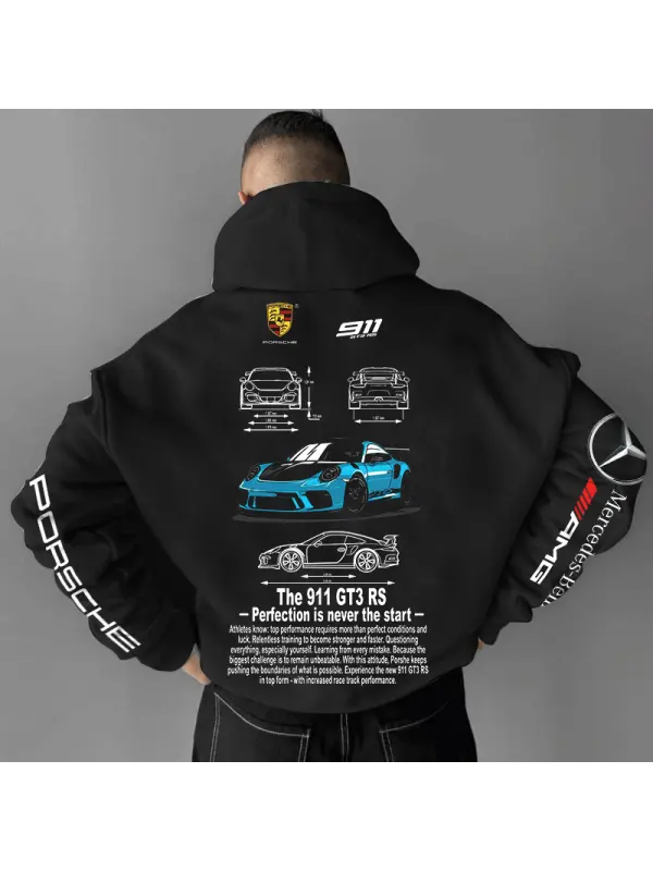 Unisex The Car GT3 RS Perfection Is Never The Start Sports Racing Black Hoodie - Timetomy.com 