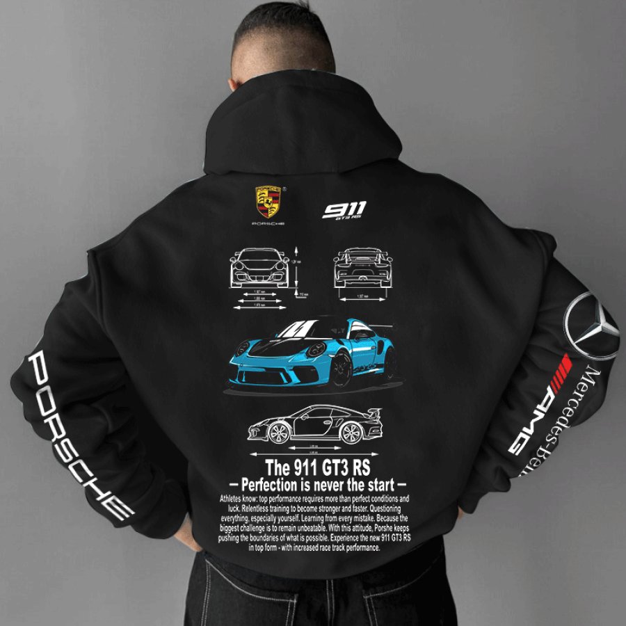 

Unisex The Car GT3 RS Perfection Is Never The Start Sports Racing Black Hoodie