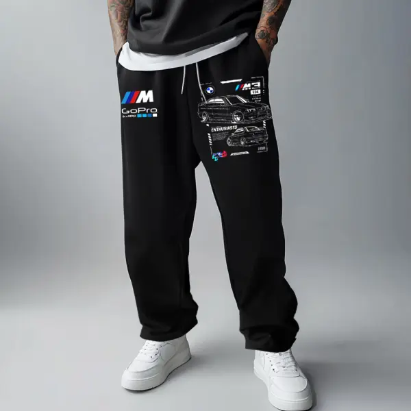 Men's Vintage Racing Gopro Outdoor Sweatpants - Menzfolk.com 