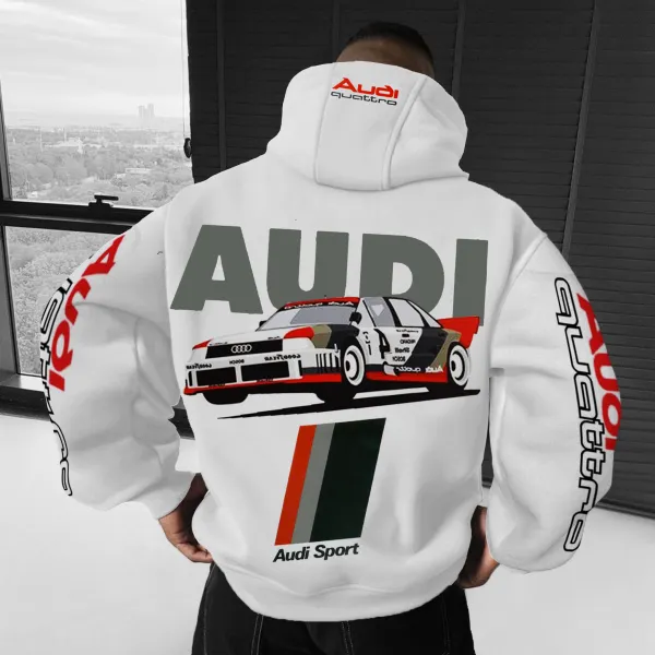 Unisex Oversized AUDI Racing Streetwear Hoodie - Menzfolk.com 