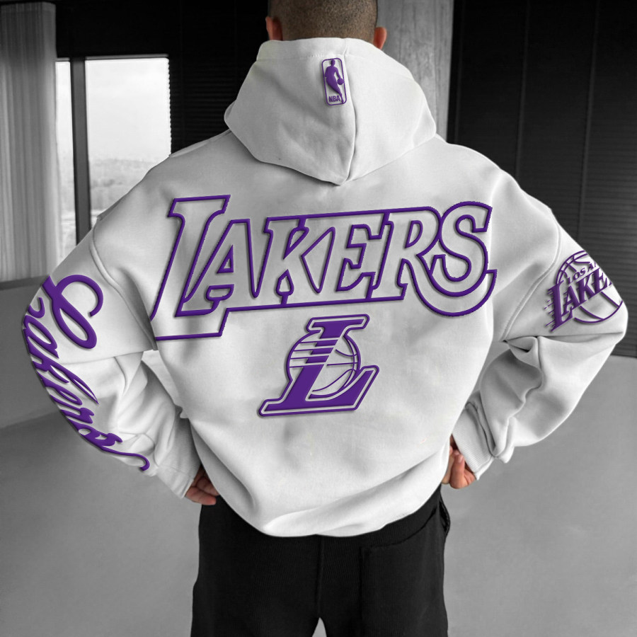 

Men's Basketball Letter Print Hoodie