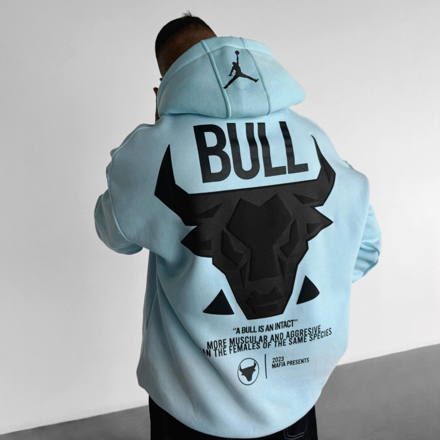 

Oversized Unisex Basketball Print Hoodie