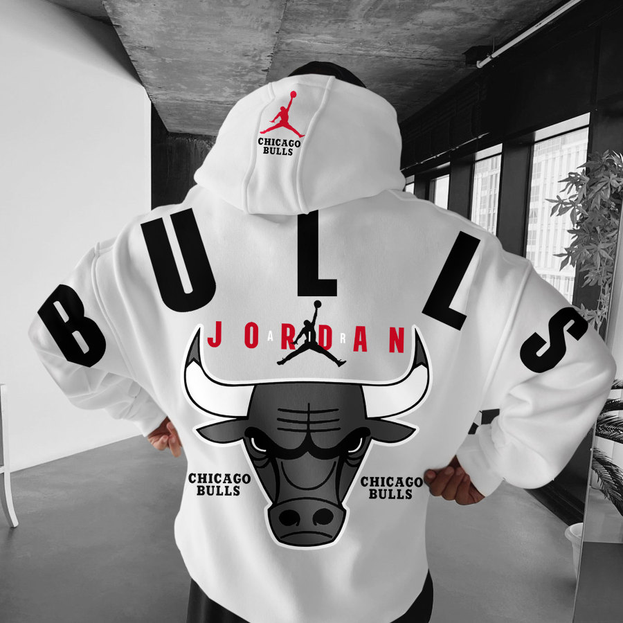 

Oversized Unisex Basketball Print Hoodie