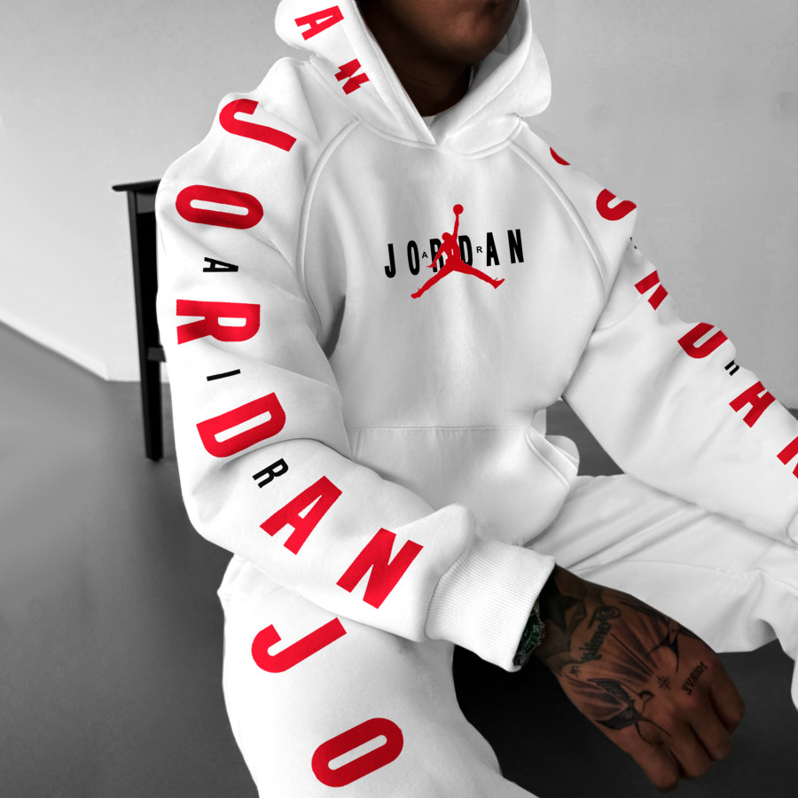 

Oversized Unisex Basketball Print Hoodie