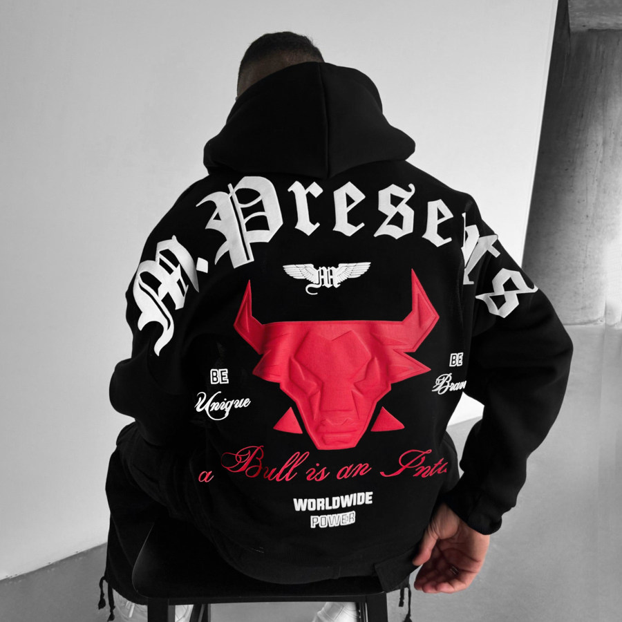

Oversized Unisex Basketball Print Hoodie
