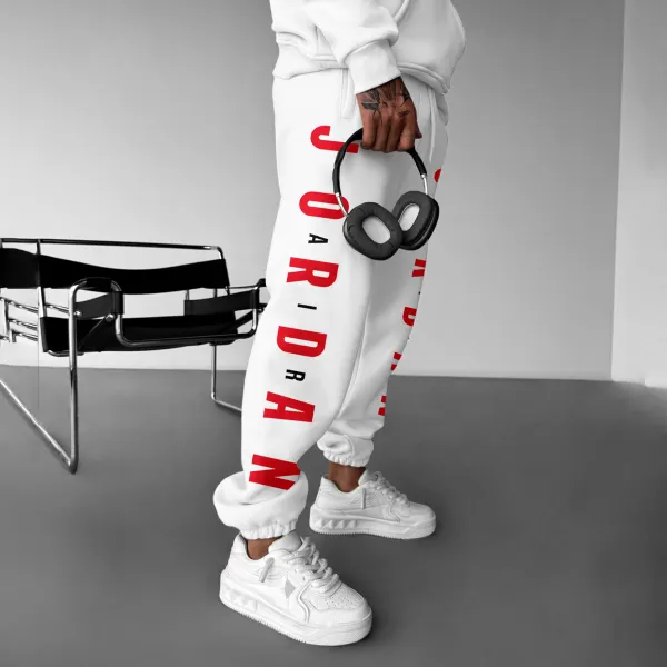 Fashionable Casual Basketball Print Men's Sweatpants - Rabclub.com 