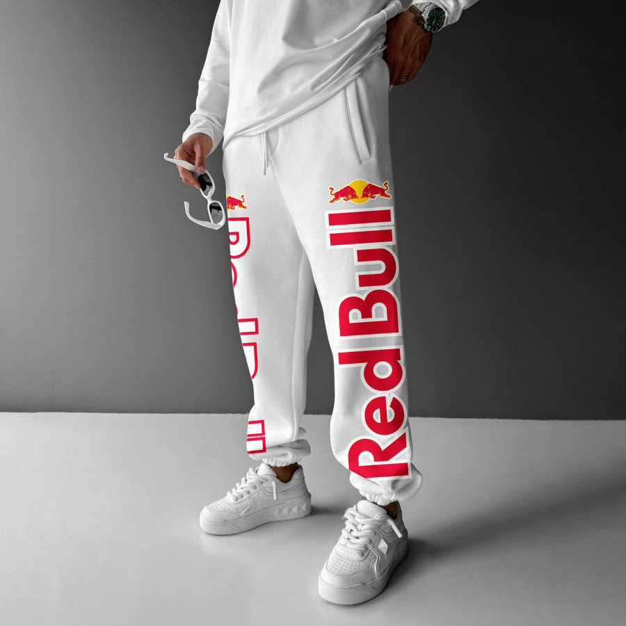 

Stylish Casual Racing Graphic Print Men's Sweatpants