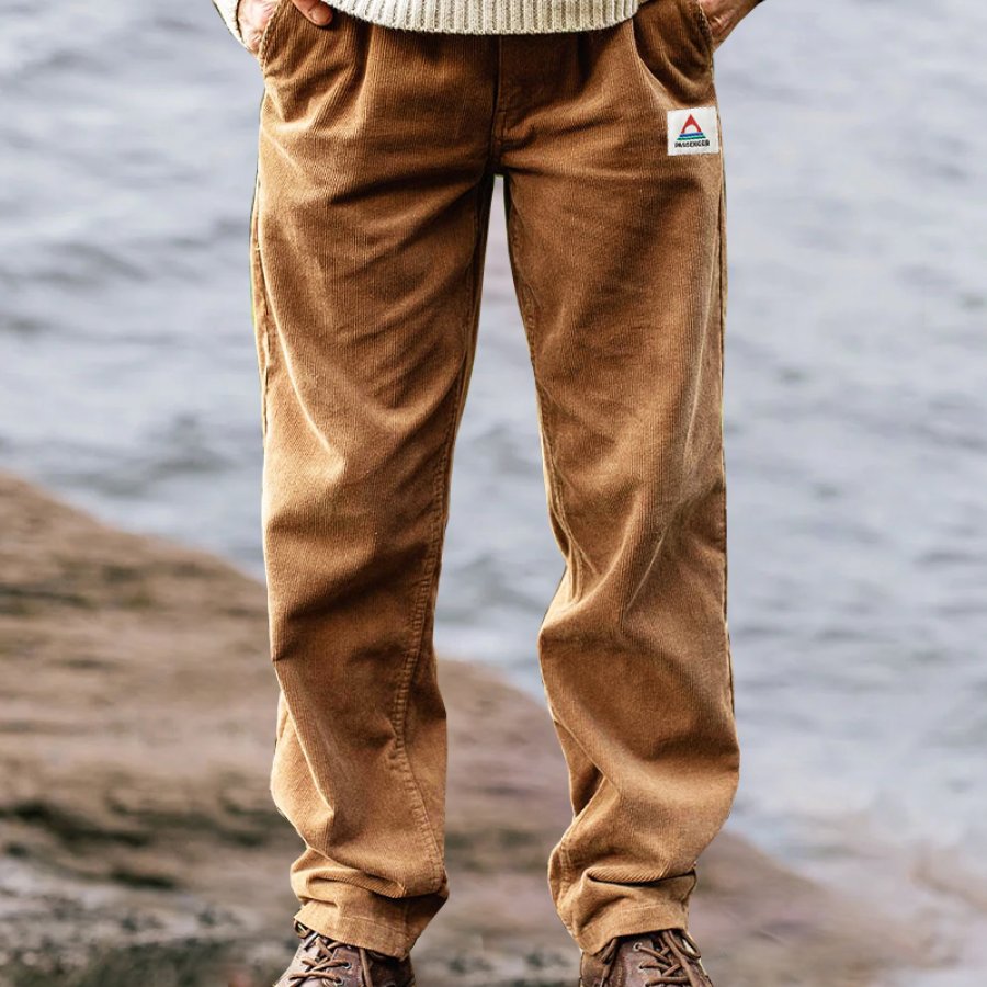 

Men's Vintage Corduroy Pocket Cargo Surf Outdoor Pants