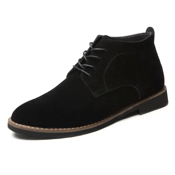 Men's Suede British Style High-top Martin Boots - Menzfolk.com 