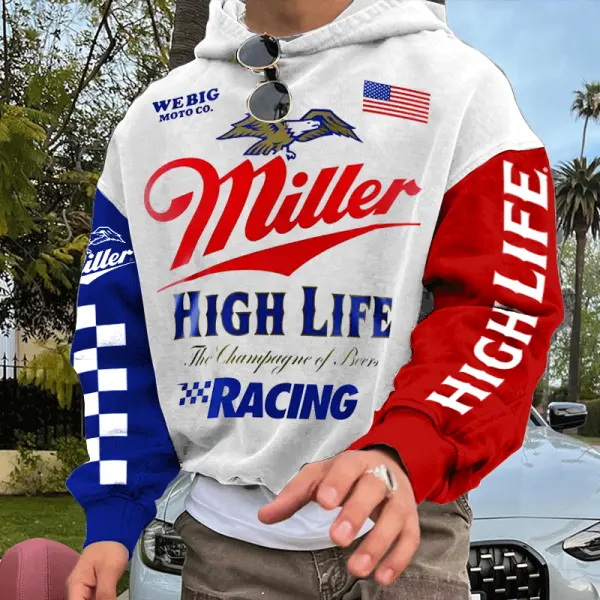 Motorcycle Mountain Bike Off-road Racing Vintage Beer Hoodies - Wayrates.com 