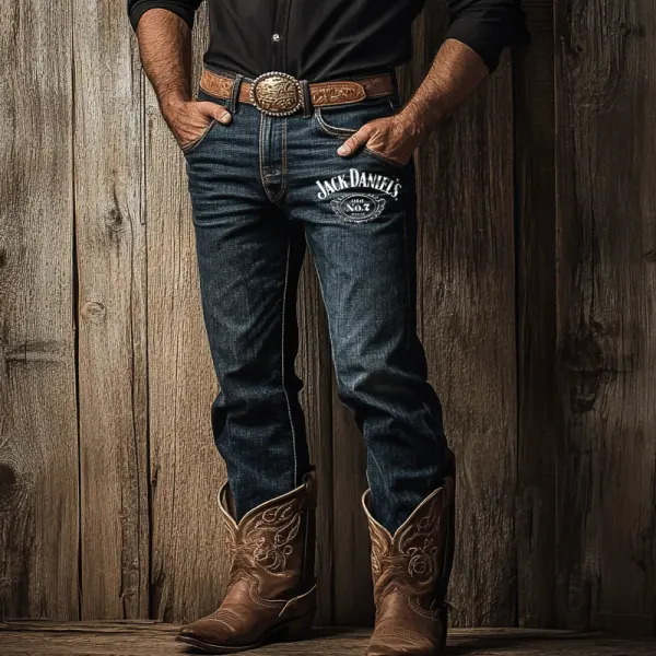 Men's Western Cowboy Outdoor Jack Daniel's Pants - Menzfolk.com 