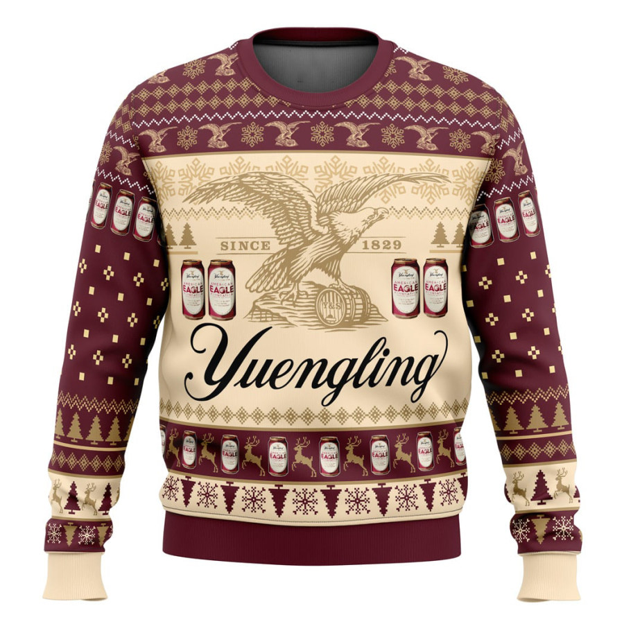 

Men's Vintage Beer 3D Print Crew Neck Ugly Christmas Sweatshirt