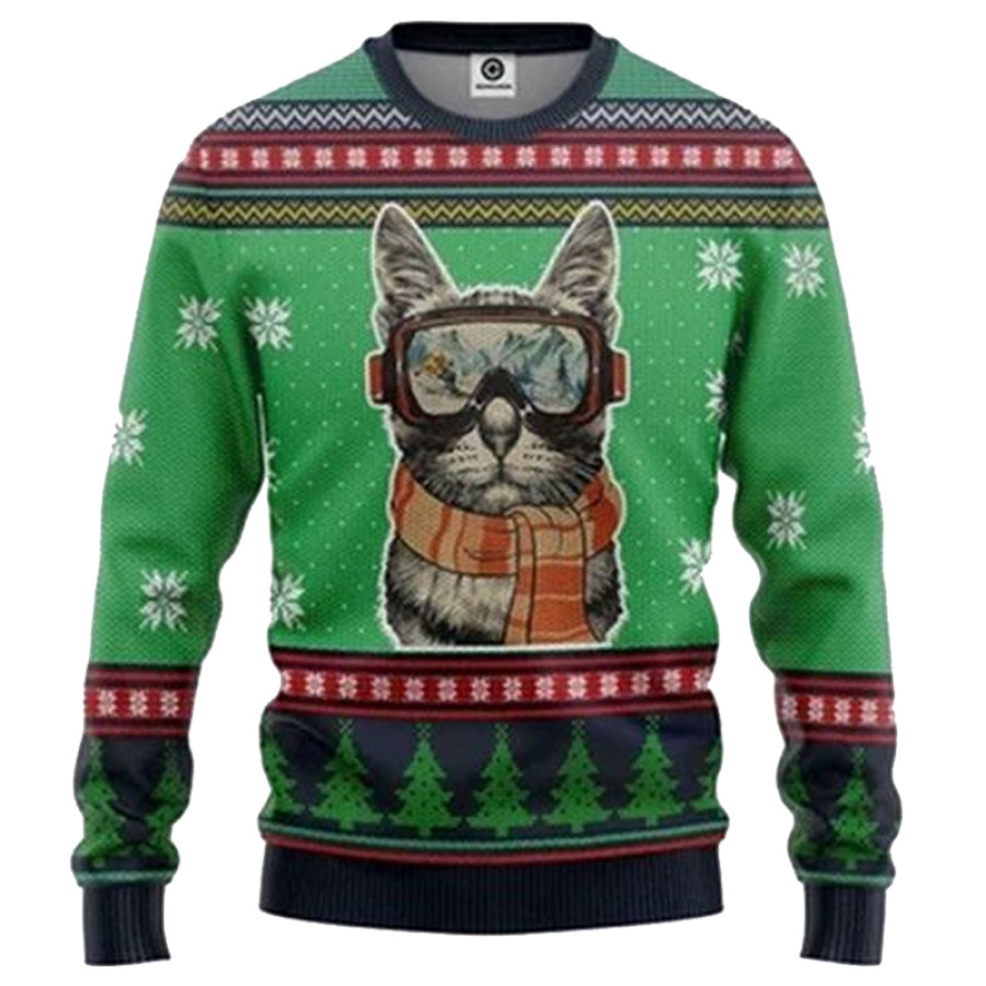 

Cat Ugly Christmas Sweatshirt