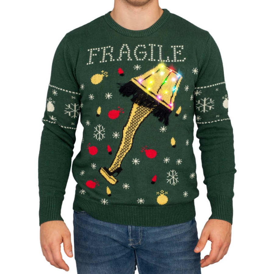 

Unisex A Christmas Story Print Crew Neck Ugly Christmas Sweatshirt