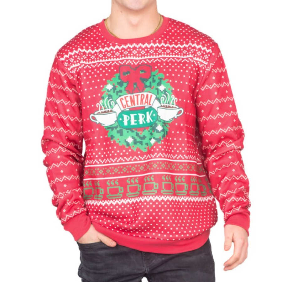 

Unisex Print Crew Neck Ugly Christmas Sweatshirt