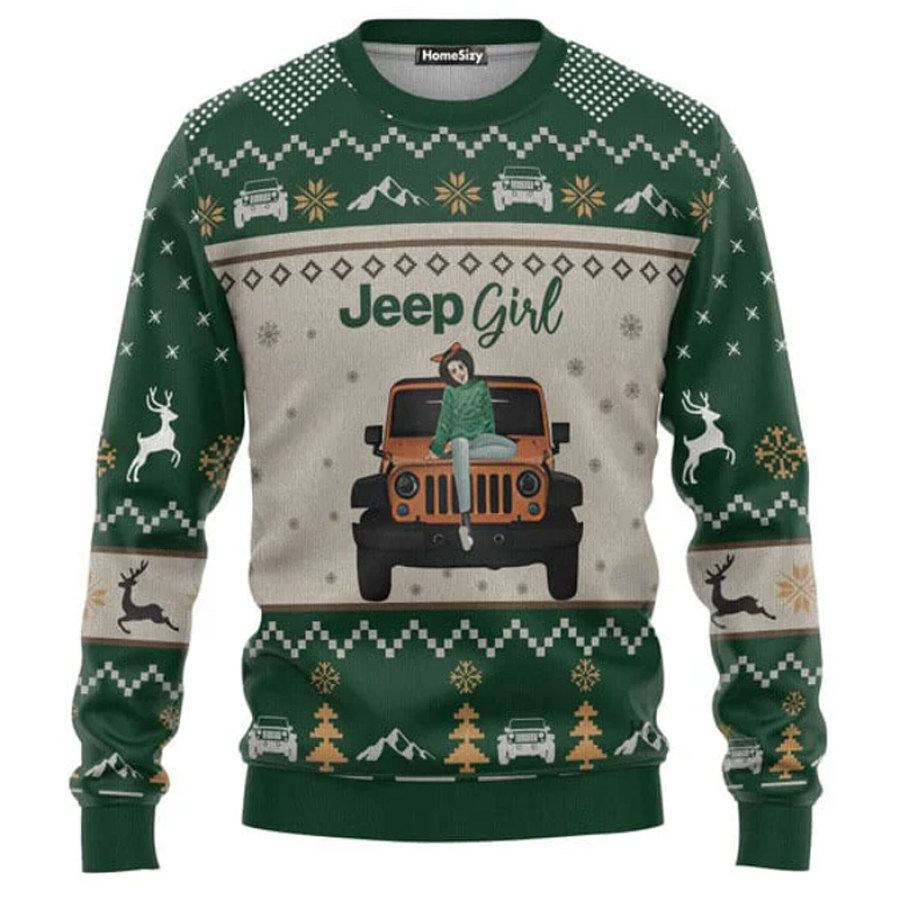 

Girl Classy Sassy And A Bit Smart Assy Ugly Christmas Sweatshirt
