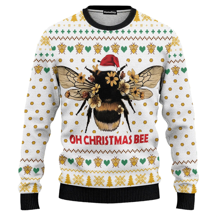 

Hobby Oh Christmas Bee Bee Ugly Christmas Sweatshirt