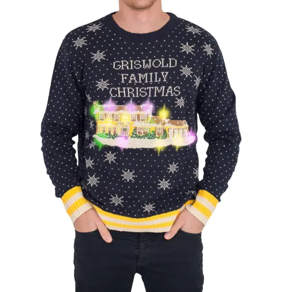Unisex A Christmas Story Print Crew Neck Ugly Christmas Sweatshirt - Wayrates.com 