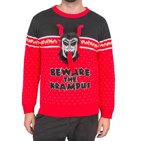Unisex A Christmas Story Print Crew Neck Ugly Christmas Sweatshirt - Wayrates.com 