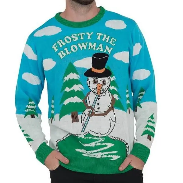 Unisex A Christmas Story Print Crew Neck Ugly Christmas Sweatshirt - Wayrates.com 