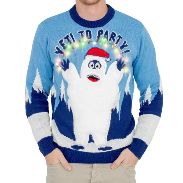 Unisex A Christmas Story Print Crew Neck Ugly Christmas Sweatshirt - Wayrates.com 
