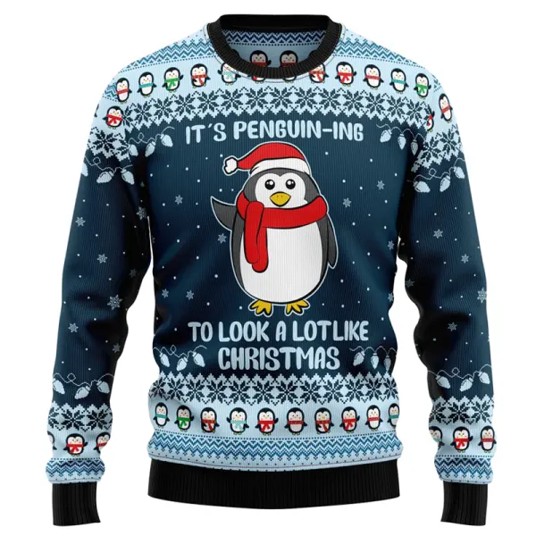 It's Penguin Ugly Christmas Sweatshirt - Wayrates.com 
