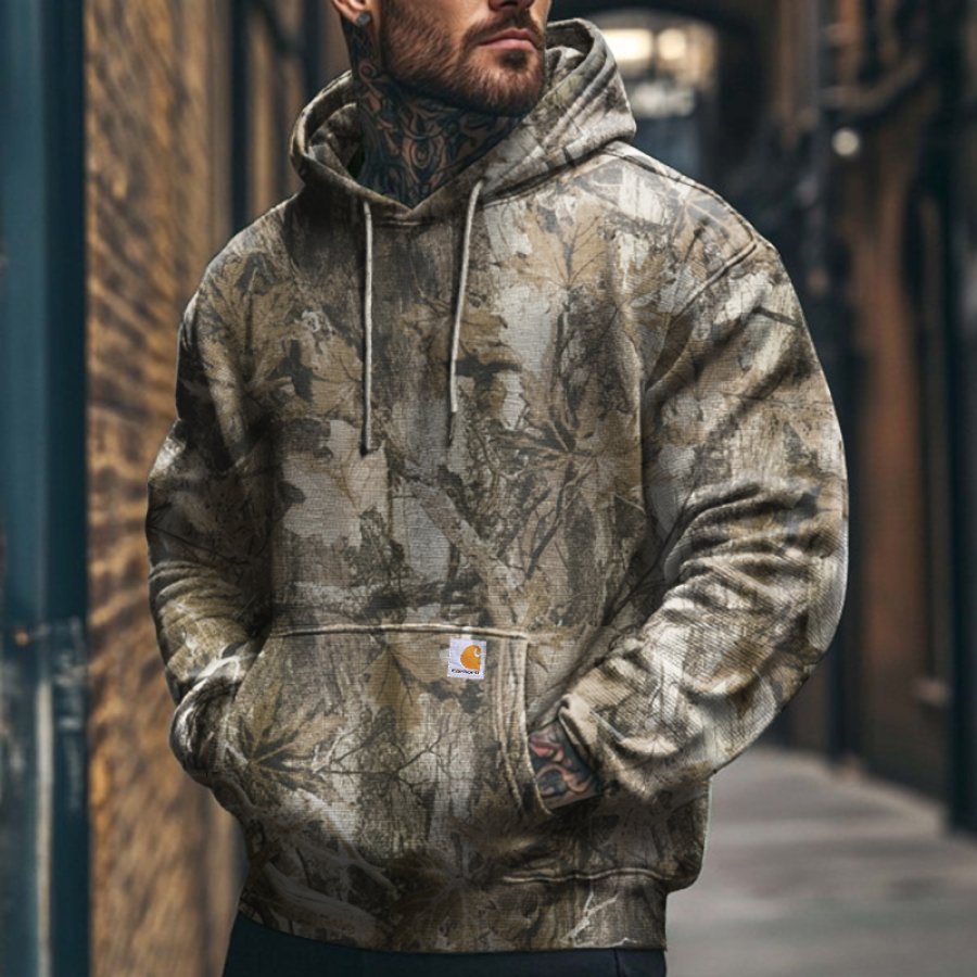 

Men's Outdoor Vintage Forest Camouflage Hoodie