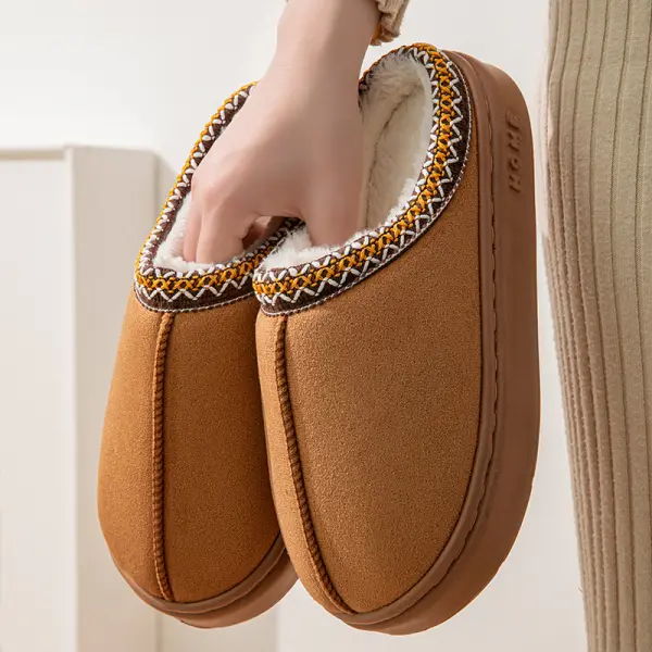 Women's Warm Non-slip Thickened Cotton Slippers - Cotosen.com 