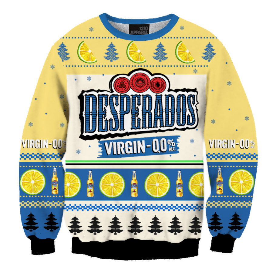 

Unisex French Beer Christmas Ugly Sweatshirt