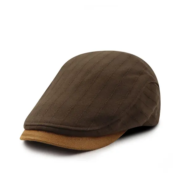 Men's Retro Color Blocke Peaked Beret - Cotosen.chimpone.com 