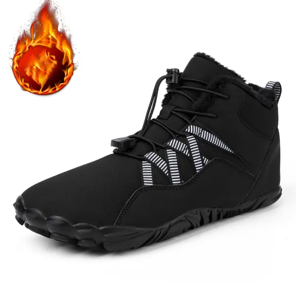 Men's Fleece Waterproof Warm Breathable High-top Casual Shoes - Wayrates.com 
