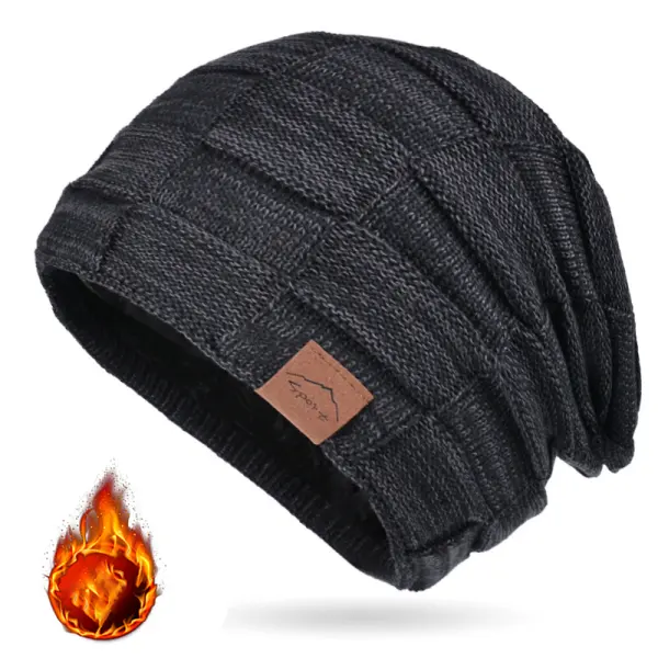 Women's Fleece Warm Mixed Color Wool Knitted Hat - Menzfolk.com 