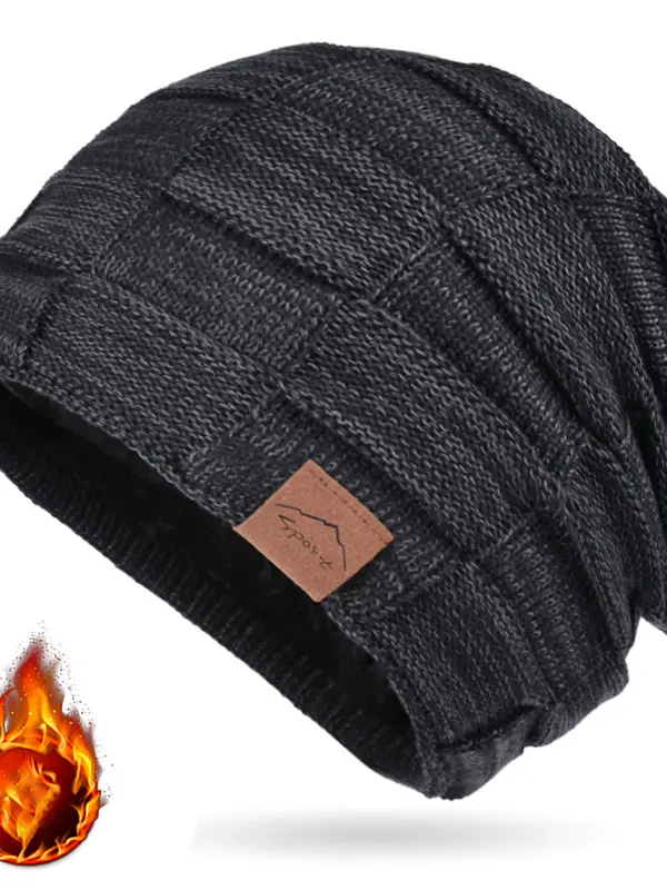 Women's Fleece Warm Mixed Color Wool Knitted Hat - Wantbright.com 