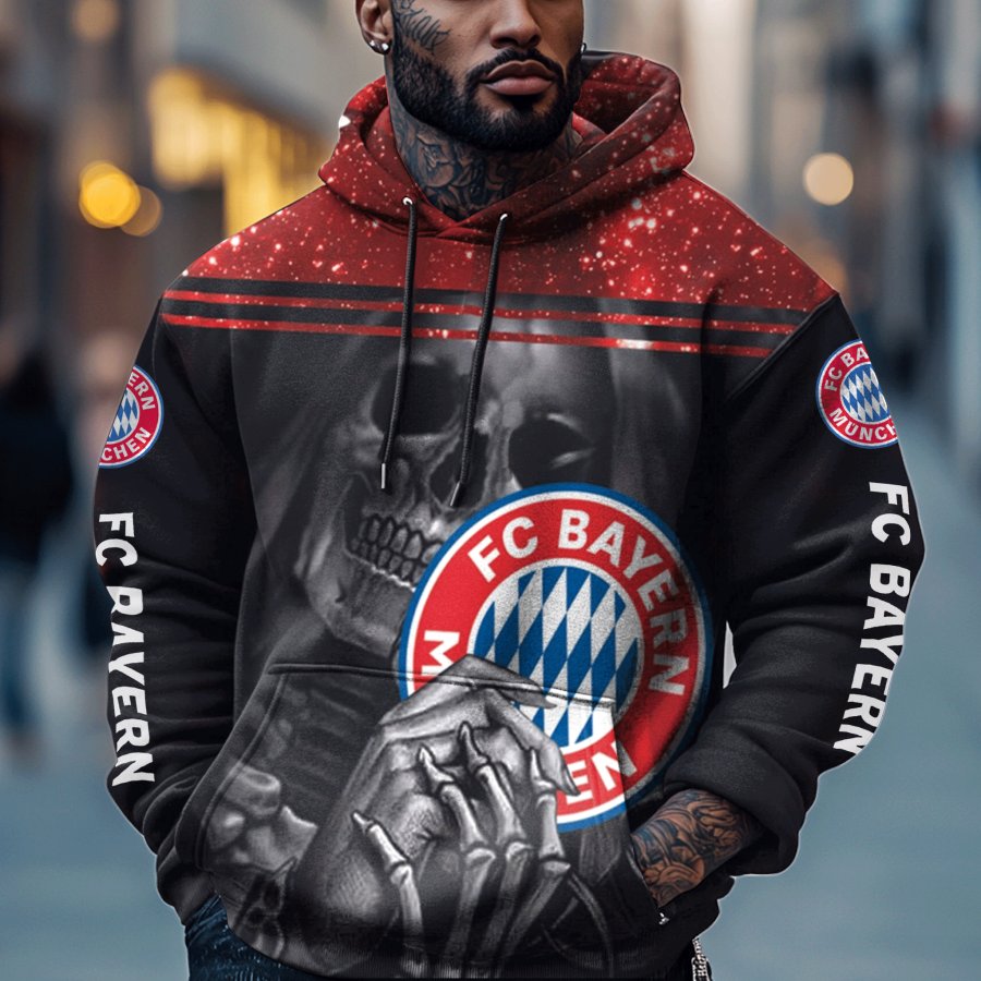 

Football Match Skeleton Prayer Print Hoodie