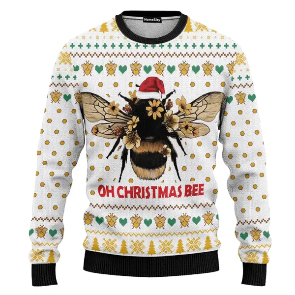 Hobby Oh Christmas Bee Bee Ugly Christmas Sweater - Wayrates.com 
