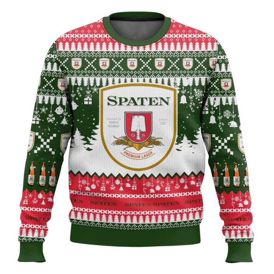 

Unisex Vintage German Drinking Print Crew Neck Ugly Christmas Sweatshirt