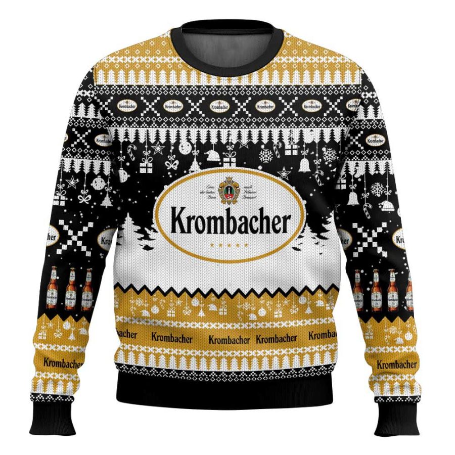 

Unisex Vintage German Drinking Print Crew Neck Ugly Christmas Sweatshirt