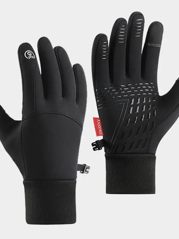 Skiing Outdoor Sports With Velvet Waterproof And Cold Resistant Gloves - Pragmaace.com 
