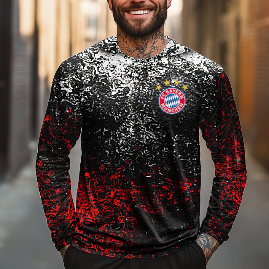 

Men's Football Competition Printed Sportswear Long Sleeved T-shirt