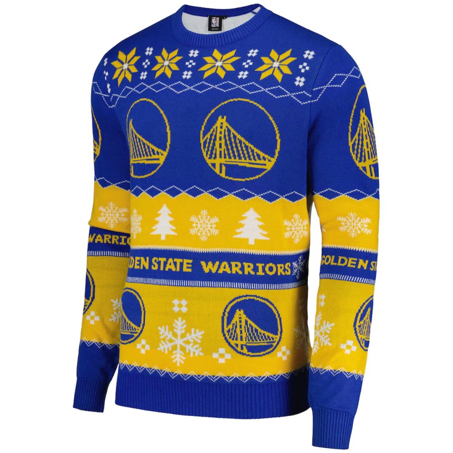 

Unisex Basketball Warriors Racing Print Crew Neck Ugly Christmas Sweatshirt